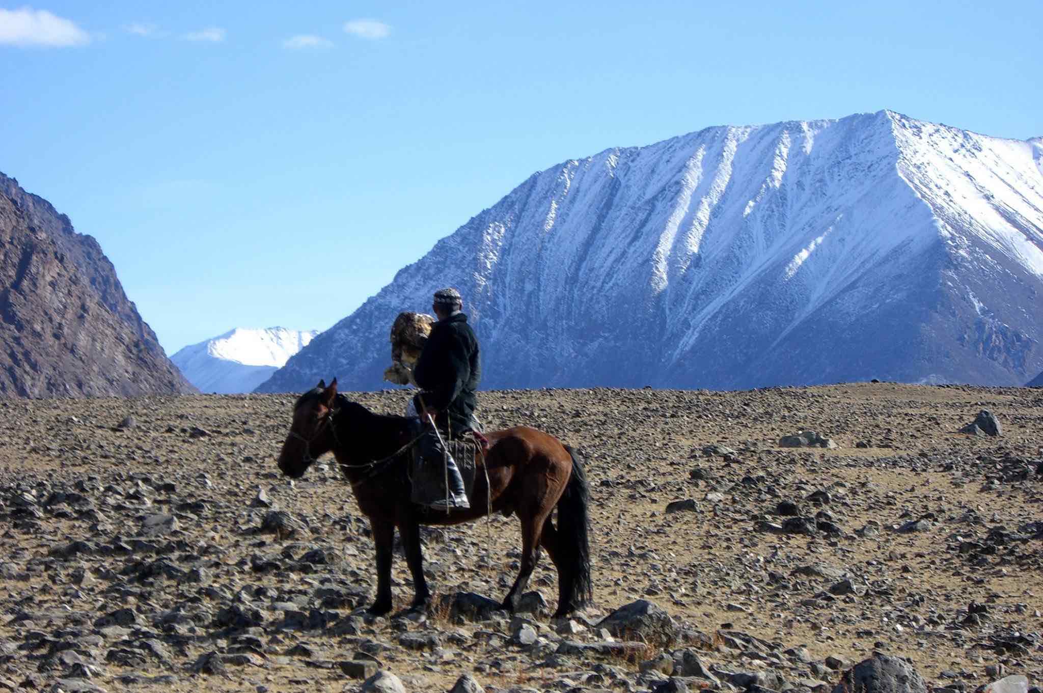 mit dem Adlerjäger unterwegs im Altai