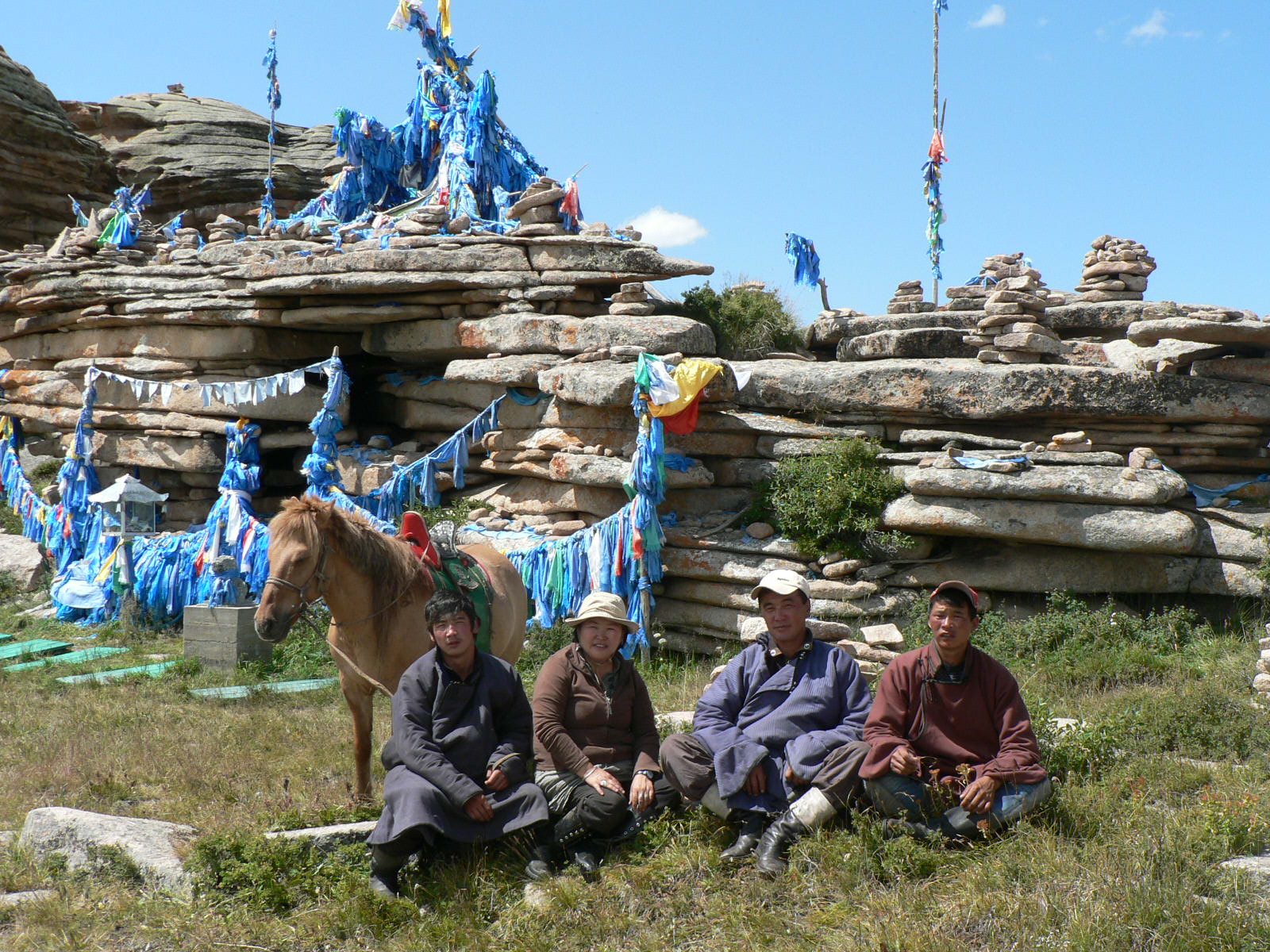 Reise in die Mongolei Team im Altai