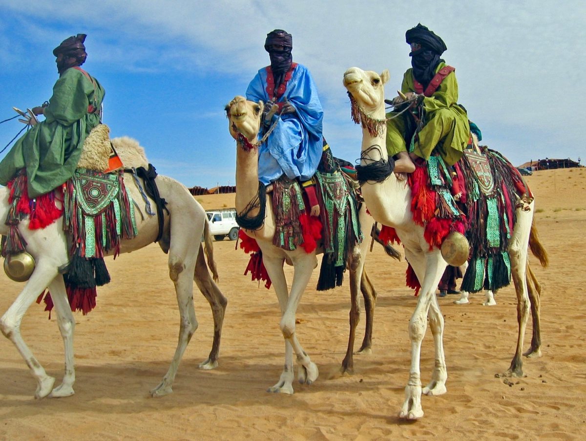 Tuareg auf Kamelen traditionell Günter Wippel