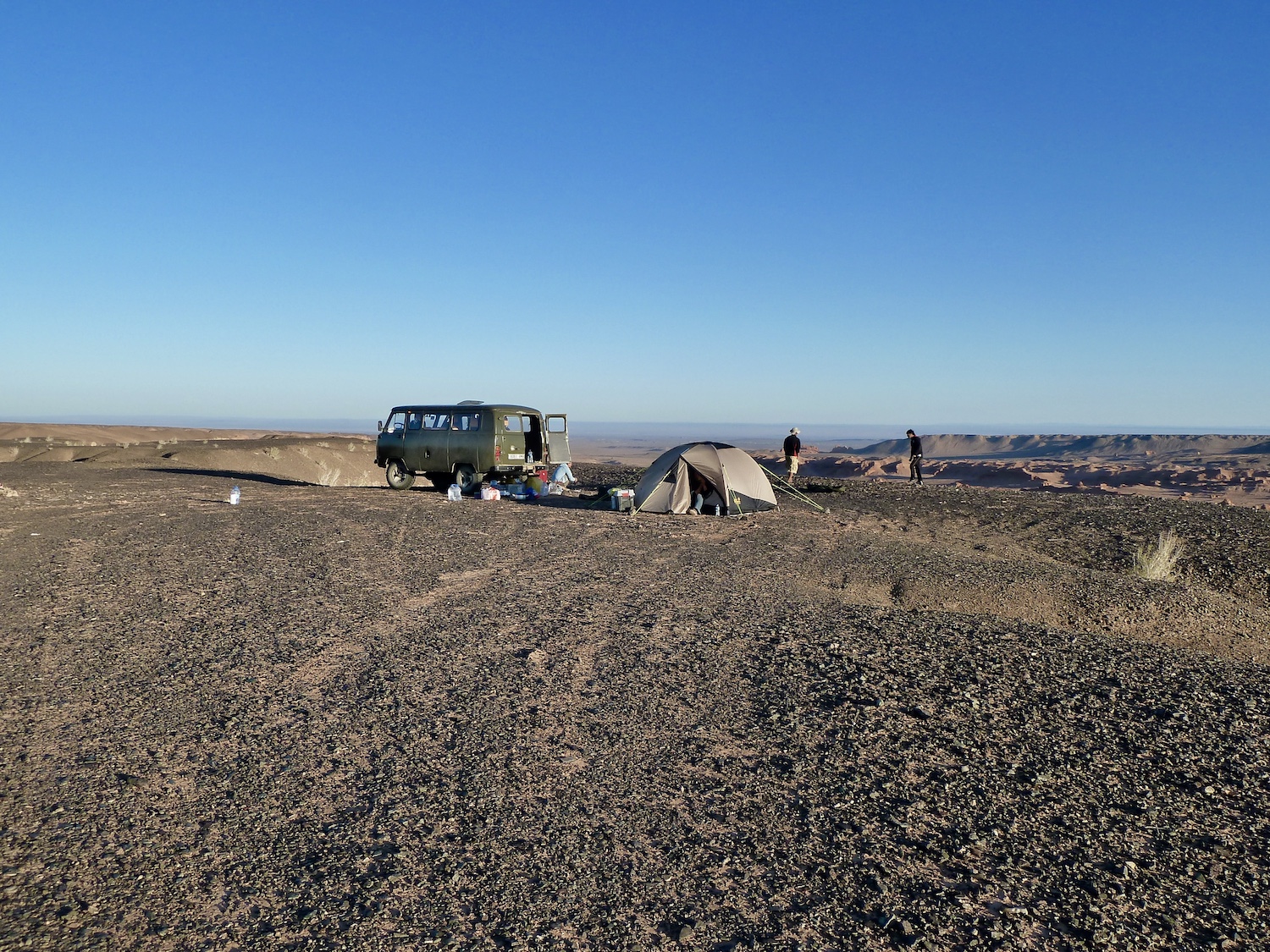 Zeltübernachtung Mongolei Khermen Tsav Mongolische Gobi