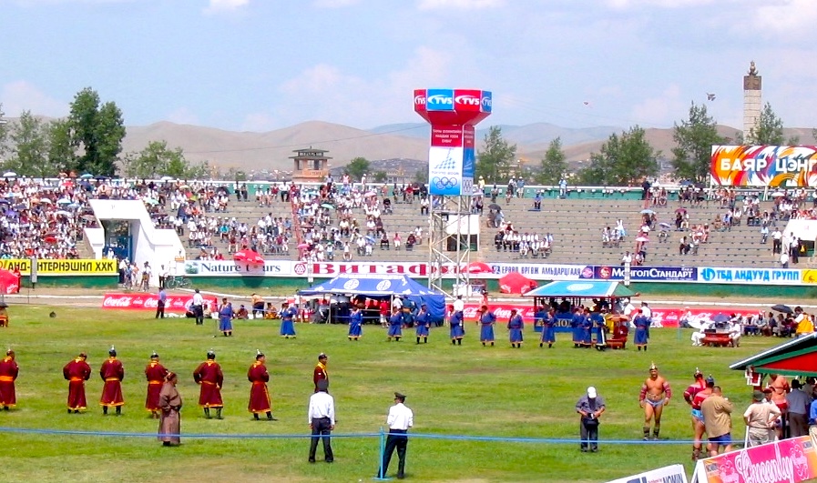 Naadam Festival Nationalstadion Mongolei Eröffnungszeremonie
