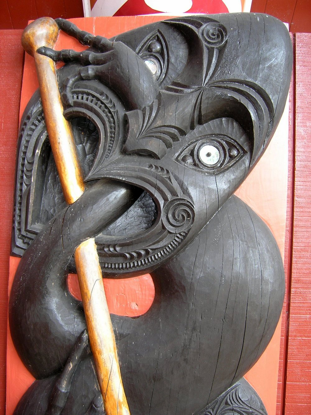Maori Schnitzerei