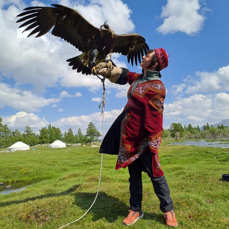 Reise Mongolei Altai mit Adler