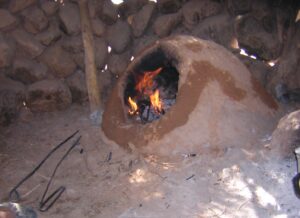 Lehmofen der Berber Nomaden Sahara Marokko