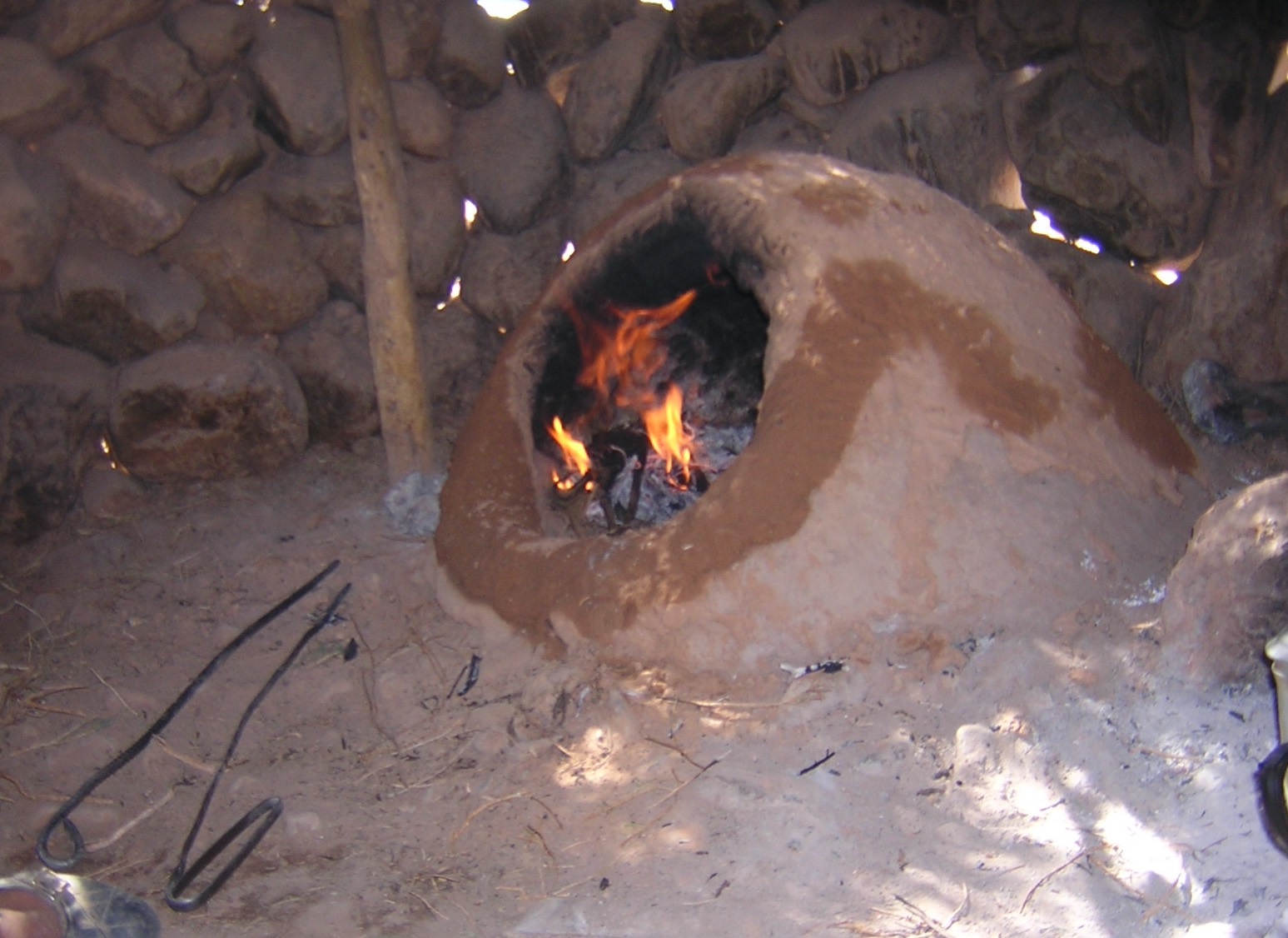 Lehmofen der Berber Nomaden Sahara Marokko