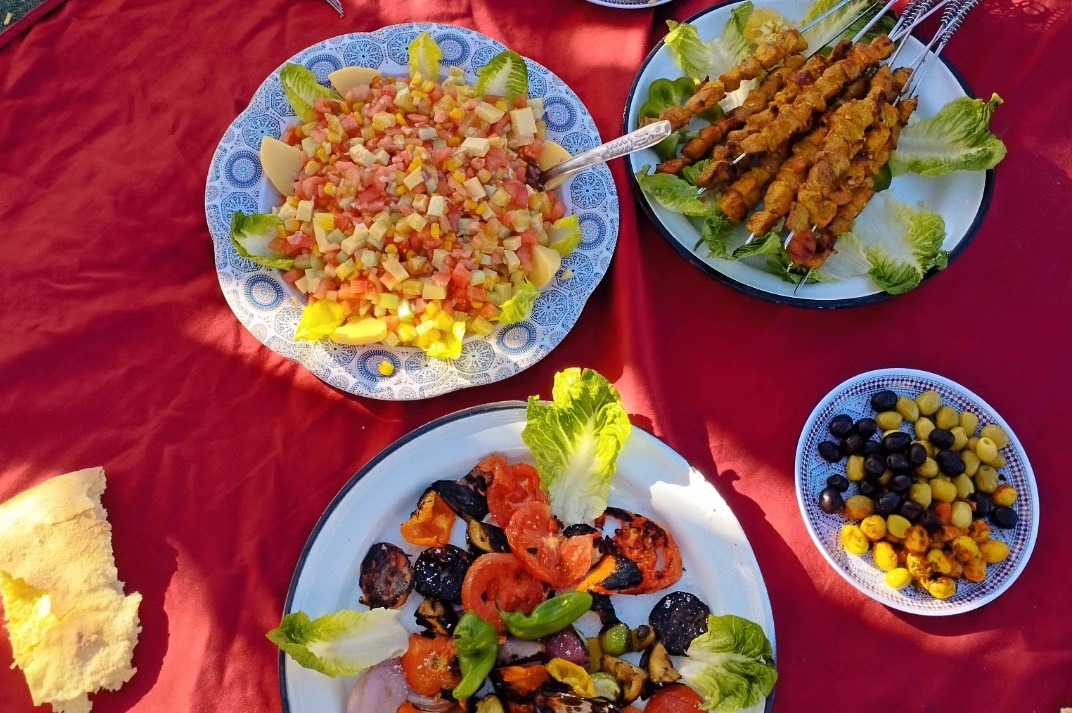 Wüstentrekking Marokko - unser Mittagessen