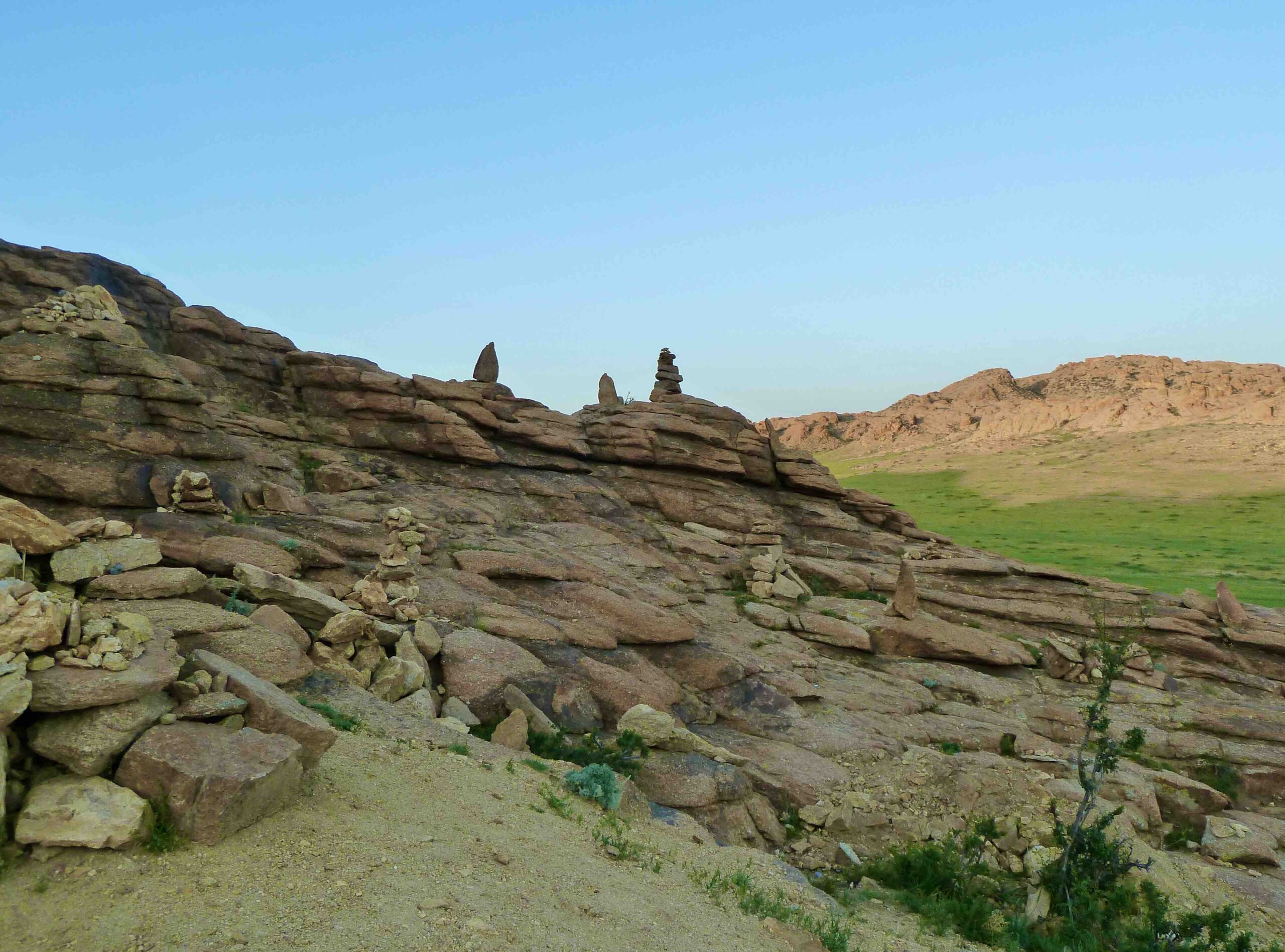 Abendstimmung in der Mittelgobi Mongolei